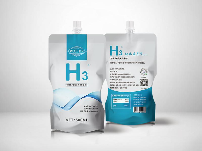 H3-含氢饮用天然泉水袋装500ml